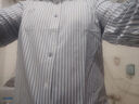 Navigare意大利小帆船磨毛長(cháng)袖襯衫男士春季保暖彈力襯衣條紋抗菌寸衫 鼠尾草灰綠 S /38 曬單實(shí)拍圖