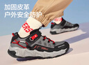 Skechers斯凱奇兒童戶外鞋大童運(yùn)動(dòng)鞋透氣旋鈕搭扣童鞋男童跑鞋406433L 曬單實(shí)拍圖
