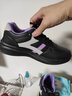 速達美全黑色工作鞋女軟底舒適女鞋久站不累腳廚房上班鞋防水純黑運動(dòng)鞋 0306黑紫 38 曬單實(shí)拍圖