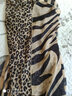 杭語(yǔ)絲紡 棕色斑馬豹紋 杭州桑蠶絲女士真絲圍巾長(cháng)款薄款披肩春秋冬季保暖 長(cháng)200cm 寬135cm (大  照片效果) 曬單實(shí)拍圖