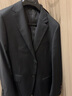 杉杉純羊毛西服套裝男四季款西裝西褲兩件套新郎伴郎結婚禮服修身套西 黑色 50 180/96A 曬單實(shí)拍圖