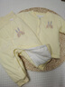 天泛（TIANFAN）新生嬰兒衣服秋冬款6一12月棉衣棉褲套裝a類(lèi)純棉嬰幼兒分體兩件套 中厚高腰護肚套裝黃色 73 cm 6-9個(gè)月寶寶 曬單實(shí)拍圖