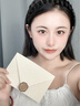 麻布情書信紙信封套裝精美生日賀卡高級(jí)感感謝信牛皮紙情侶創(chuàng)意生日禮物手寫信給女友七夕情人節(jié)禮物表白禮物 米白3信封10信紙3火漆印 曬單實(shí)拍圖