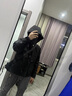 鴨鴨品牌正品派克羽絨服女士2025冬季新款戶(hù)外工裝連帽加厚保暖外套男 黑色 XL (180) 曬單實(shí)拍圖