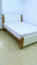 上林春天 床 实木床 双人床 白色床北欧现代简约婚床套装组合卧室家具 白+柚单床 1500*2000 标准床 实拍图