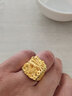 金飾旺珠寶 黃金龍戒指男足金999浮雕龍戒指霸氣顯大龍頭戒指活口可調節(jié) 20.45克 按克，多退少補 曬單實拍圖