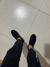 柯盾（KEDUN）春季新款帆布鞋一腳蹬懶人板鞋透氣潮流百搭男鞋套腳休閑樂(lè)福鞋 黑色 41 曬單實(shí)拍圖