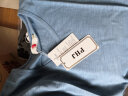 PHJ 纯色t恤女短袖夏季新款套头显瘦竹节棉半袖体恤衫时尚V领上衣 湖蓝 4XL 实拍图