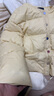 三彩2025冬季新款奶黃包鵝絨服短款防水羽絨服M 曬單實(shí)拍圖