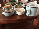 締尚（DISHANG） 304不銹鋼保溫飯盒學(xué)生快餐杯食堂簡(jiǎn)約飯碗上班族男女成人帶蓋碗 藍(lán)色配送餐具 小灰袋 2層 1000ml 曬單實(shí)拍圖