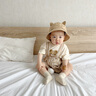 幼歌（YOUGE） 兒童萌趣立體耳朵漁夫帽2023新款寶寶小貓咪造型帽子潮 卡其 48cm(1-3歲/適合頭圍46-50cm) 曬單實拍圖