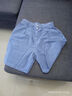 索宛亦（SUOWANYI）天絲薄款牛仔短褲女2021夏季新款高腰寬松顯瘦中褲闊腿冰絲五分 淺藍色 3XL 建議/140-150斤 曬單實(shí)拍圖