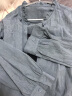 梵希蔓春秋新款小衫洋气时尚荷叶领衬衫女小众设计感减龄上衣 V1527 灰蓝色 M 实拍图