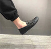 密克歐恩 MICK OWEN豆豆男鞋秋季英倫風(fēng)黑色男士休閑皮鞋懶人一腳蹬軟底開(kāi)車(chē)樂(lè)福潮鞋 黑色 39 曬單實(shí)拍圖