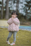 巴拉巴拉童裝兒童羽絨服冬裝男女童保暖外套寶寶上衣舒適戶(hù)外潮款 夢(mèng)幻粉60338-白鴨絨 110 充絨量44g 曬單實(shí)拍圖