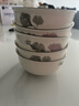 10只裝家用吃飯碗陶瓷碗組合套裝餐具陶瓷飯碗小瓷碗 銀杏葉【多用碗】 5英寸10個(gè) 曬單實(shí)拍圖