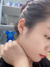 FR珠寶鉆石耳釘女18k金耳環(huán)耳飾耳墜男女同款七夕情人節(jié)禮物 18K玫瑰金 10分/對 曬單實拍圖