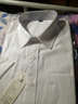 【138兩件】帝創(chuàng  )者襯衫男2022夏季新款襯衫男士短袖商務(wù)休閑修身純色商務(wù)休閑襯衣男工裝 DX037白色 38/M 曬單實(shí)拍圖