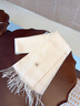 牧爾西純羊毛圍巾女生輕奢刺繡禮盒冬季圍脖保暖護頸媽媽生日禮物送女友 曬單實(shí)拍圖