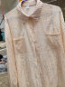 FitonTon棉麻衬衫女2023夏季薄款慵懒外套宽松设计感小众上衣衬衣 XXL 实拍图