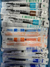 派通（Pentel）LRN5/LRN5TL速干黑色筆芯黑色水筆替芯大容量適用bln105\/bln75學(xué)生按動(dòng)中性筆0.5mm彩色勃艮第紅 黑色【LRN5TL】 6支裝 曬單實(shí)拍圖