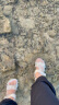 回力凉鞋女户外休闲运动拖鞋学生百搭透气沙滩鞋WSL(WZ)-0297米色 39 实拍图