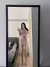 她芙（tafu）品牌女裝小香風(fēng)氣質(zhì)兩件套女2025年夏裝新款小個子百搭時尚套裝裙 粉色 M 曬單實(shí)拍圖