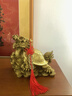善揚黃銅龍龜擺件銅八卦龍頭龜擺件金錢(qián)龍龜家居辦公室客廳玄關(guān)裝飾品 金錢(qián)龍龜長(cháng)17cm-送五帝錢(qián)+底座 曬單實(shí)拍圖