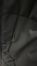 紅豆（Hodo）襯衫羽絨服男士24冬季商務休閑黑色保暖舒彈純色翻領外套上衣 曬單實拍圖