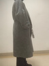 BASIC HOUSE/百家好毛呢大衣女2024冬季新款長(cháng)款羊毛大衣雙面呢深灰色M 曬單實(shí)拍圖