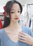 IS YOU跳動(dòng)的心銀項鏈女士時(shí)尚鎖骨鏈套鏈生日情人節禮物送女友老婆媽媽天使之心項鏈+品牌禮盒 曬單實(shí)拍圖