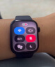 Apple/苹果 Watch Series 9 智能手表GPS款45毫米午夜色铝金属表壳 午夜色运动型表带M/L MR9A3CH/A 实拍图