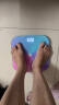 OMIYA高精准体重秤 LED高清屏 充电款 精准电子秤体重称家用人体秤脂肪减肥 炫彩款 实拍图