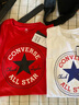 匡威（Converse）兒童裝男童短袖t恤夏季新款純棉打底衫休閑小女孩半袖大童T恤衫 學(xué)院紅(圓標經(jīng)典) 150 /72 【建議身高140-152cm】 曬單實(shí)拍圖