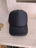 度得帽子男秋冬季韓版潮加厚網(wǎng)帽高頂貨車(chē)帽鴨舌帽嘻哈帽棒球帽潮牌 992黑色 曬單實(shí)拍圖