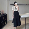 歐芙倫（Oufulun）新中式女裝國(guó)風(fēng)連衣裙套裝夏季2025年新款吊帶外搭罩衫禪意兩件套 圖片色 M 曬單實(shí)拍圖