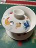 硘瓷 蓋碗功夫茶具泡茶碗泡茶器仿古大明成化斗彩雞缸杯三才蓋碗二號 曬單實(shí)拍圖