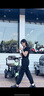 GOCHIEI束腳工裝褲女春夏季薄款新款寬松顯瘦高腰透氣速干褲哈倫運(yùn)動(dòng)褲 黑色(高質(zhì)量透氣不起球) M (建議96-110) 曬單實(shí)拍圖