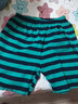 蘑菇兔胖童裝男童家居短褲寬松加肥加大碼中大童兒童睡褲夏季薄款三分褲洋氣條紋彈力棉胖孩子男孩女孩家居褲 綠藏青（一條裝） 160加肥加大適合120斤左右穿 曬單實(shí)拍圖