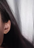 臻語(yǔ)黃金耳釘小豆豆足金999小金豆養耳洞金豆子金珠圓珠女金耳釘耳飾 【2mm光面耳釘一對】約0.2-0.25g 曬單實(shí)拍圖