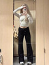 浪莎微喇叭運(yùn)動(dòng)褲女2025夏季新款防曬褲薄款顯瘦馬蹄褲小個(gè)子拖地衛(wèi)褲 黑色【常規(guī)】華棉春秋款 M 【推薦96-110斤】 曬單實(shí)拍圖
