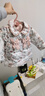 OAK FAMILY白鵝絨女童羽絨服加厚冬季兒童羽絨外套24新款寶寶外套 花園派對 100 cm 曬單實(shí)拍圖