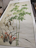 良木竹報(bào)平安卷軸掛畫新中式竹子玄關(guān)水墨畫裝飾畫國畫書房茶室壁畫 A-竹報(bào)平安 整體尺寸80*180CM 乳白色綾布 曬單實(shí)拍圖