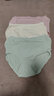 全棉時(shí)代（PurCotton）【3條裝】女士5A級/7A級抗菌內褲中腰三角褲純棉抑菌女生內褲 【修身高腰】薄荷綠+奶白+香芋紫 L (165) 曬單實(shí)拍圖