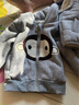 G.DUCKKIDS寶寶周歲禮服男秋冬裝喜慶嬰兒唐裝女寶小童漢服男孩生日抓周衣服 毛米奇灰色 三件套 加絨 加厚 90 cm 曬單實(shí)拍圖