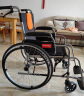 鱼跃(yuwell)轮椅H062 折叠老人轻便免充气加强铝合金旅行手推车代步车 手动轮椅车 实拍图