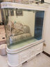 歐寶 歐式生態(tài)玻璃金魚缸1吧臺魚缸水族箱 大型客廳創(chuàng)意 雕花柜款 1.2米長 曬單實拍圖