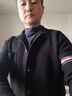 羅蒙（ROMON）男士毛衣開(kāi)衫春秋季2025年新款韓版潮流時(shí)尚翻領(lǐng)針織外套男裝線衫 黑色 XL 180(適合150-165斤) 曬單實(shí)拍圖