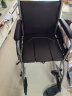 鱼跃（yuwell）轮椅H058B 钢管加固软座护理带座便易清洗 可折叠老人坐便轮椅车 实拍图