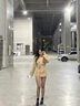 她芙（tafu）品牌女裝風(fēng)衣外套女2025春秋新款小個(gè)子收腰氣質(zhì)短款雙排扣大衣 卡其色 M 曬單實(shí)拍圖